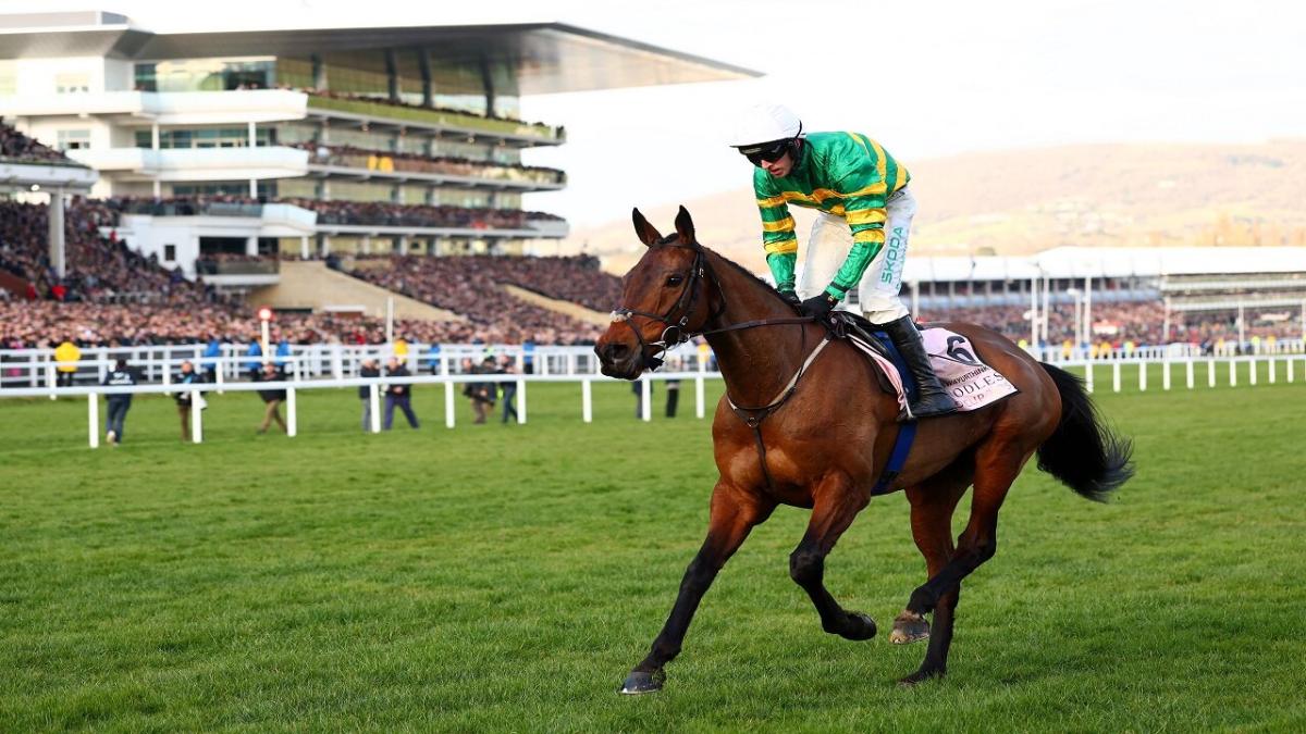 Inthewayurthinkin wins the Gold Cup at Cheltenham Festival